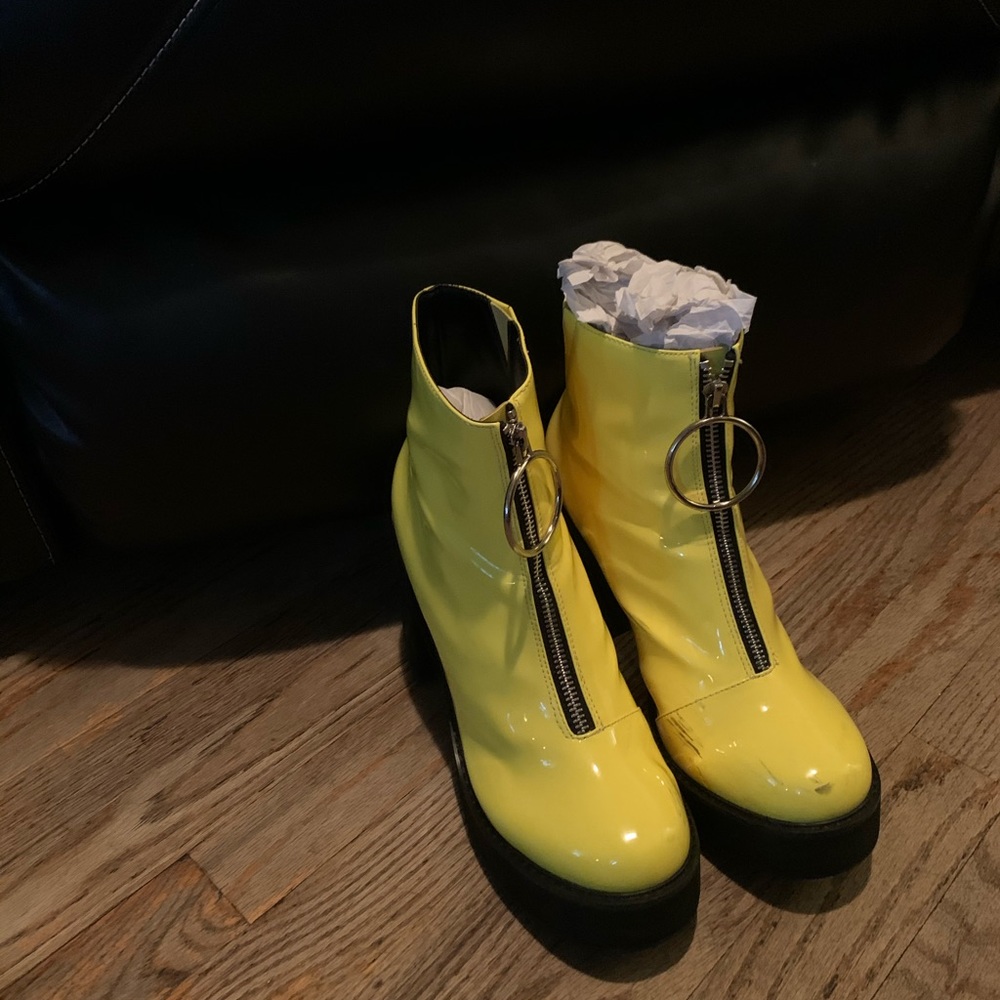 Banana yellow shoes